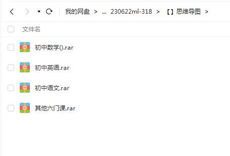 初中阶段常用知识思维导图(语数英等9门功课)